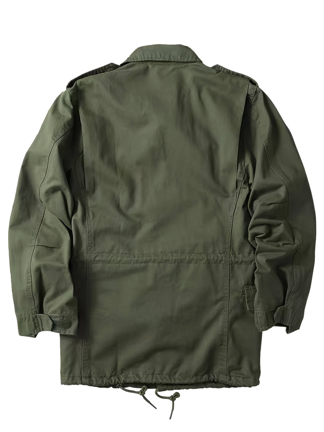 *'s 100% Cotton M65 Field Work Jacket Heavy-Duty Windproof Workwear with  Full-Zip Front, Collar Multi-Pocket Outdoor Gear for,, Casual Winter Coat 