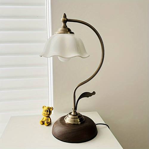 traditional bankers desk lamp with antique energy downlight with push button control square shade usb powered for bedroom home decor