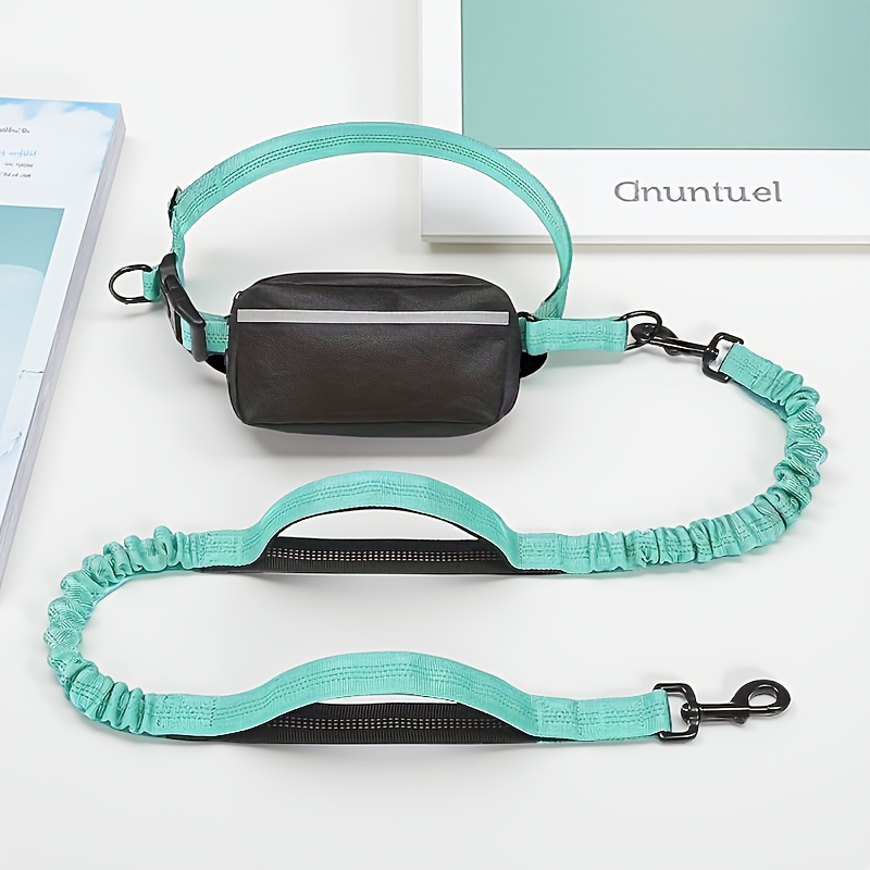 Portable Reflective Dog Leash with Waist Bag