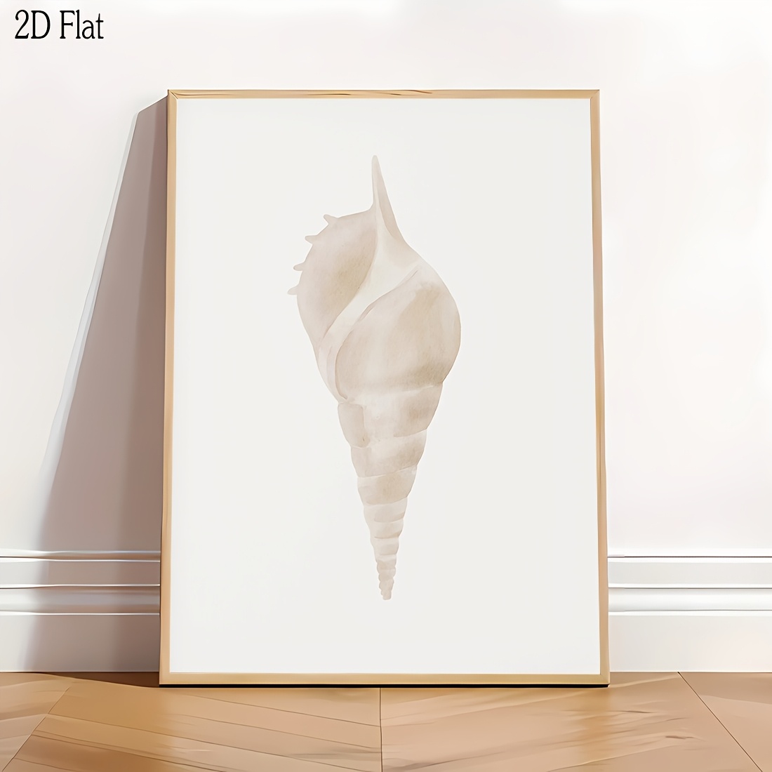 item picture 2d flat posters and prints 2d flat 2d flat 1pc   in multiple sizes un seashell pattern beach theme decor for rooms seashell wall art   home decoration fun canvas art for trendy wall decor 2d flat