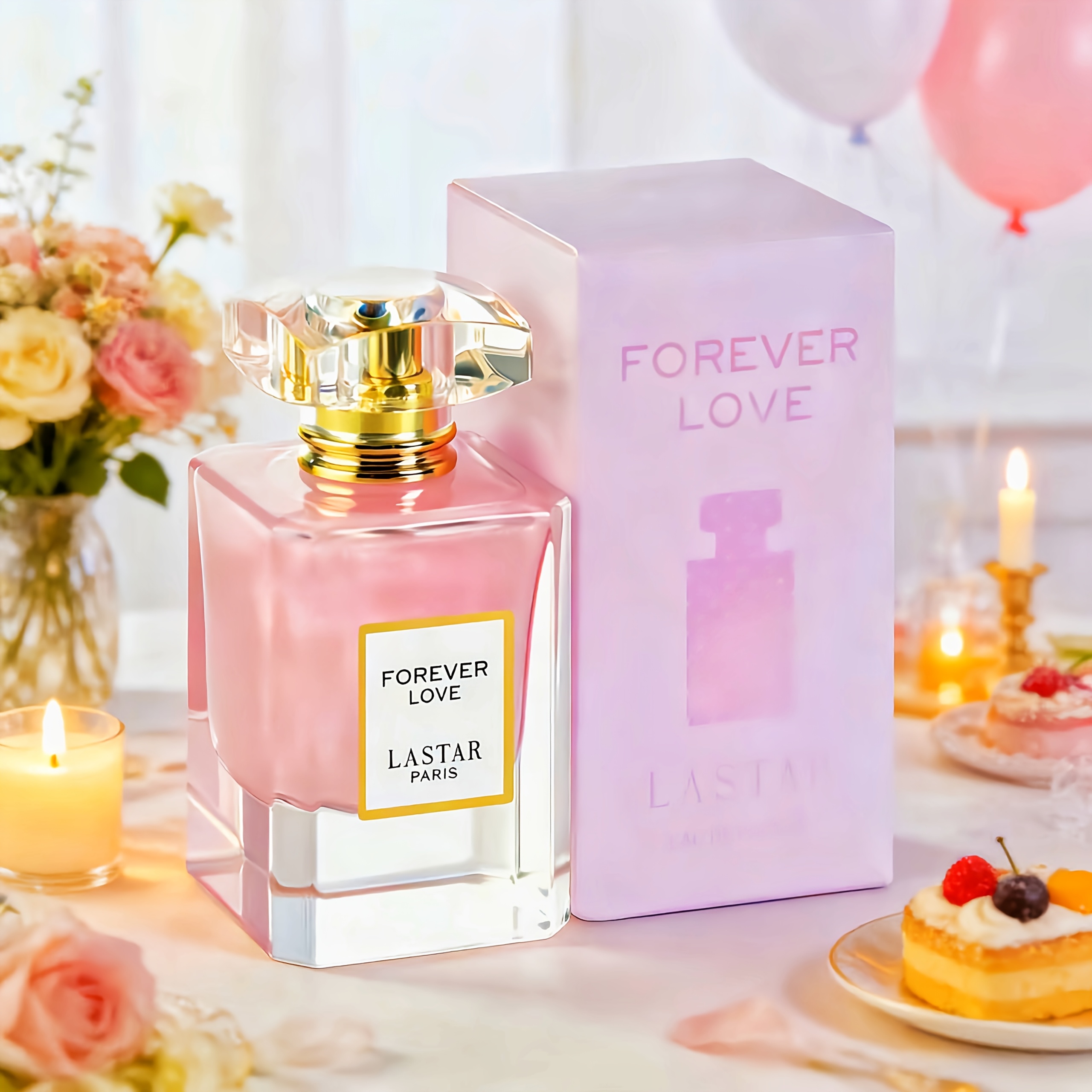 Image of Lastar Love Fragrance 1.86oz With Rose, Jasmine, Vanilla, And Patchouli In A Soft , Long-lasting, Packaged In A Bottle With A , Ideal For Parties And Holiday Gifts For Women