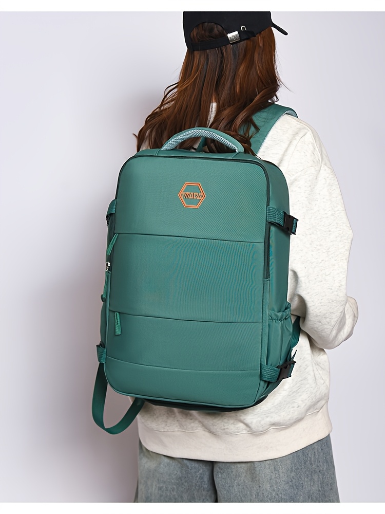 Bolso de viaje ligero, mochila convertible de gran capacidad con compartimento para zapatos, bolso antirrobo para hombres y mujeres, estilo deportivo, material Oxford, apertura de 180°, equipaje multifuncional para viajes cortos