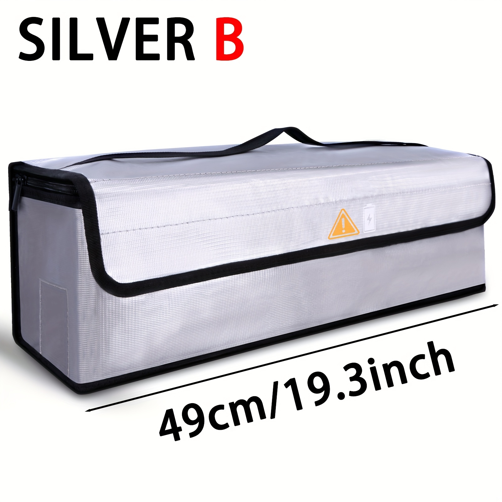Image of Electric Bike Lithium Battery Safety Bag, Lithium Battery Safety Pouch For Storage, Transportation And Charging, Spacious Protector, Without Battery