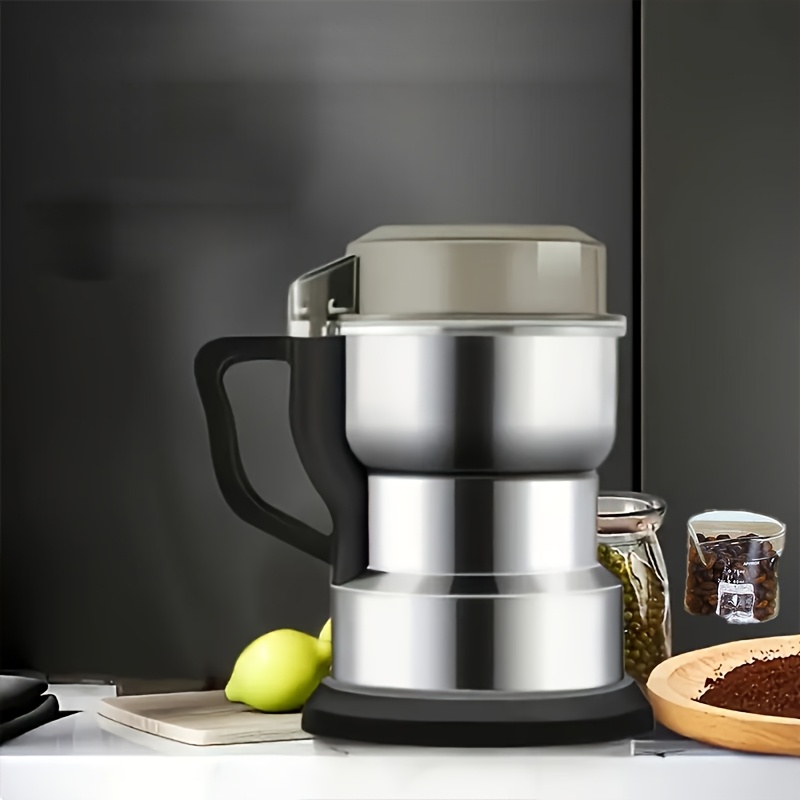 TEMU Quick Grinding Electric Spice & – And Coffee Crusher With Stainless Steel Grinder, Easy Operation, 110v, Us Plug, Home Kitchen Use