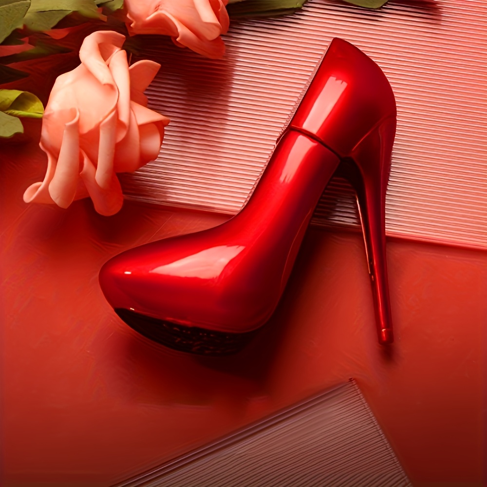 Image of Elegant High Heel Ornament Perfume For Women Refreshing Floral Scent, Formaldehyde-free, Alcohol-based, Perfect For Dates, Parties, And Gifts