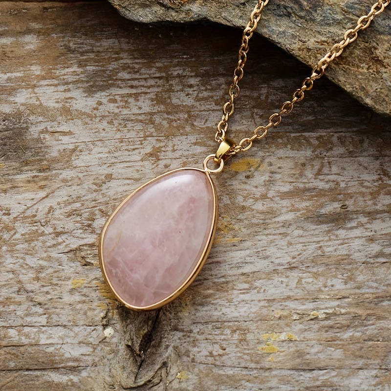 E-shop Geschenk-Halskette aus Naturstein, . Eine einfache Anhänger-Halskette für Damen, für den und als Geschenk