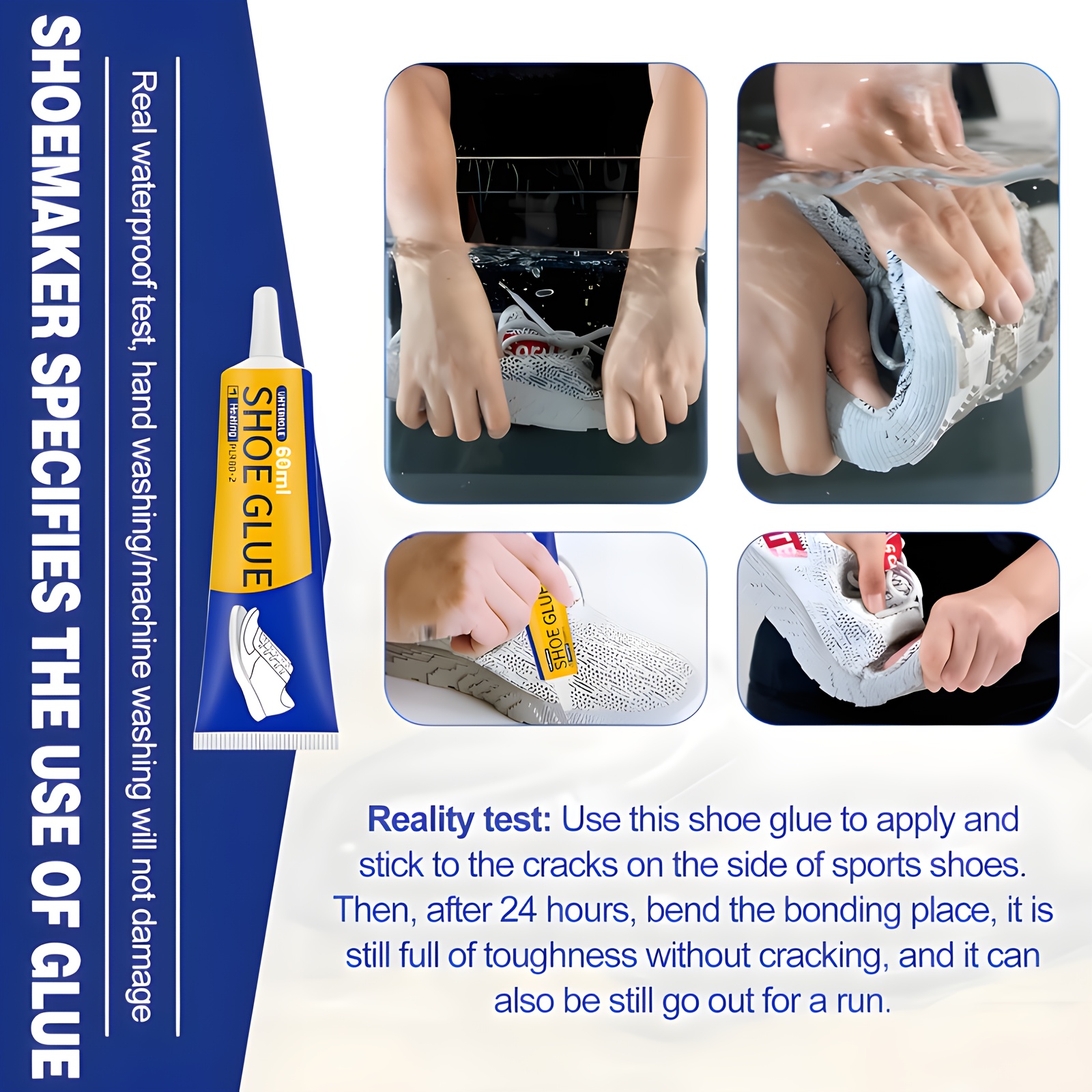 1pc 60ml Strong Shoe Repair Glue – Quick-Drying Waterproof Adhesive for Sneakers, Boots & DIY Projects