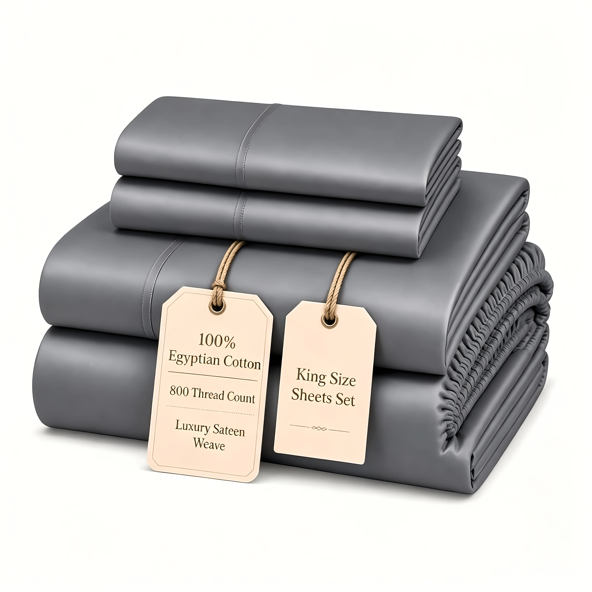 Image of 3/4pcs 100% Fitted Sheet Set, 1pc Fitted Sheet, 1pc Flat Sheet, 1/2pcs Pillowcases (80x80cm), Soft And Comfortable, Machine Washable, Suitable For Bedrooms, Guest Rooms, Hotels