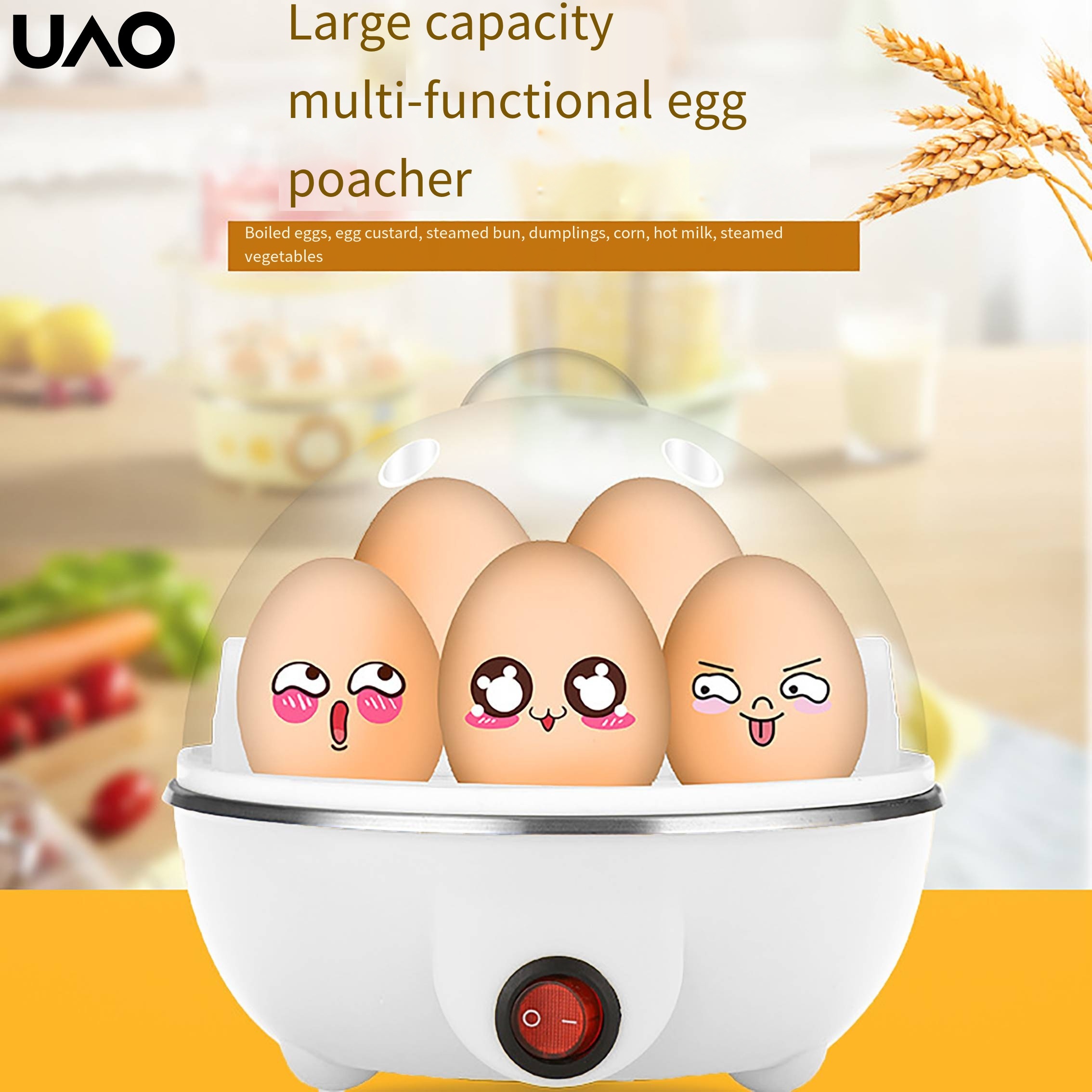 

Egg Steamer, Essential For Gifts, Eggs, Fried Eggs, Pasta, Etc., Prevent Dry Burning And Automatic , Heating, Food-grade Stainless Steel Chassis Is Safe And Reliable, Eggs To Supplement Nutrition