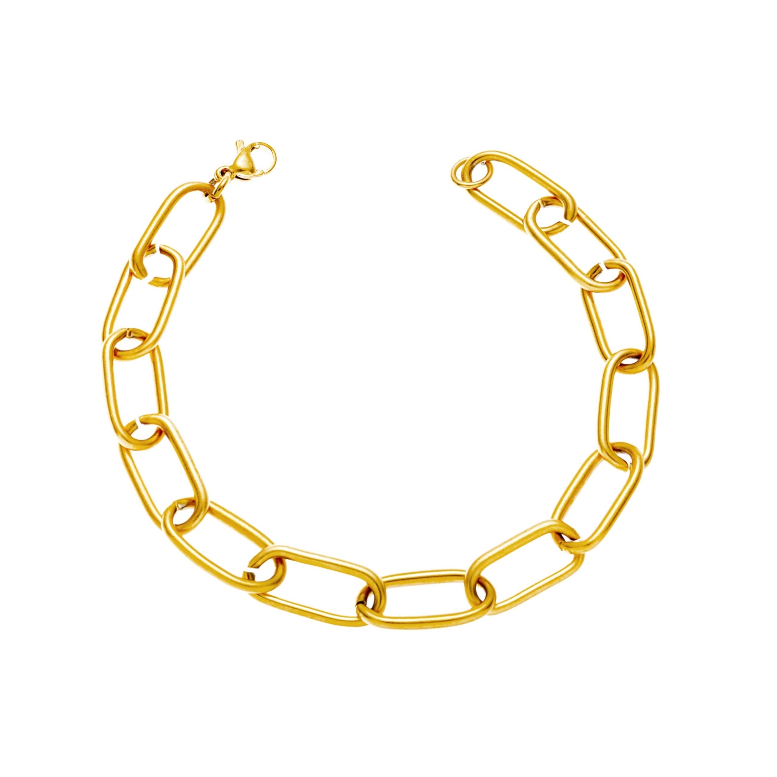 Stainless Steel Women's Long Cross Bracelet Simple Paperclip - Temu