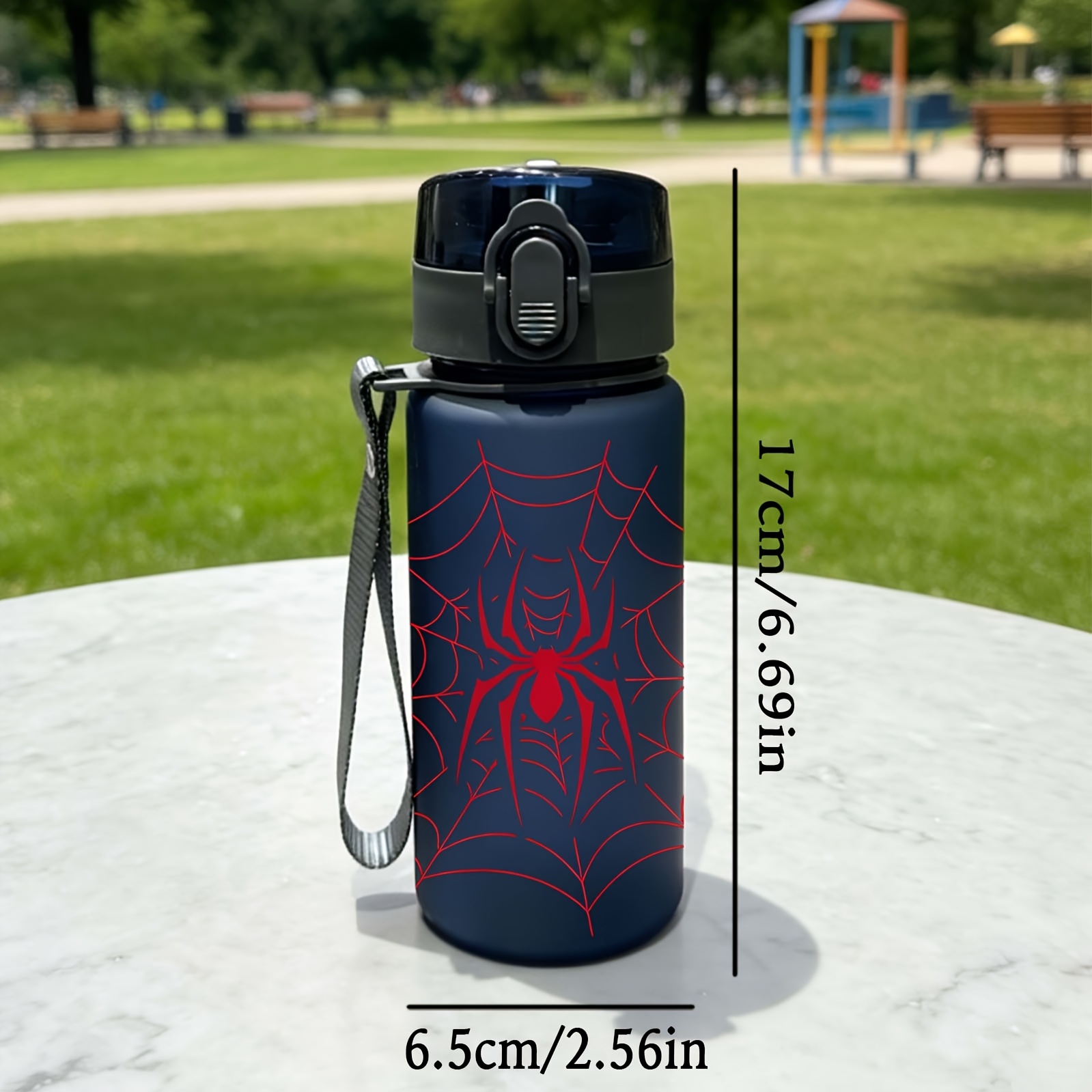 Image of 1pc New Personalized Cartoon Red Pattern 400ml 14oz Plastic Water Cup High Aesthetic High Cost- Cup Summer Sports Water Bottle Portable Sealed Niche Plastic Drinking Cup