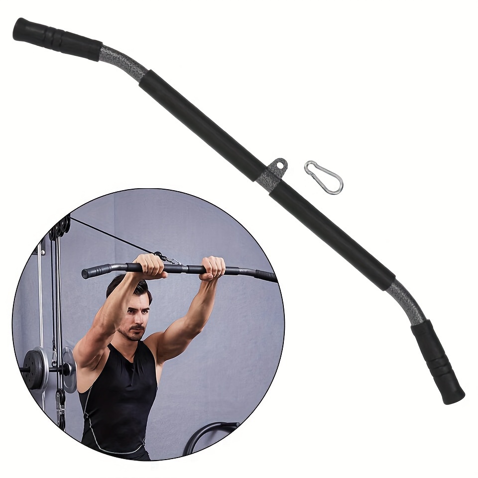 

Versatile Gym Workout Set: Lat Pull Down, Straight & Triceps Lift Bars - Fit For Cable Machines Workout Equipment Weightlifting Accessories
