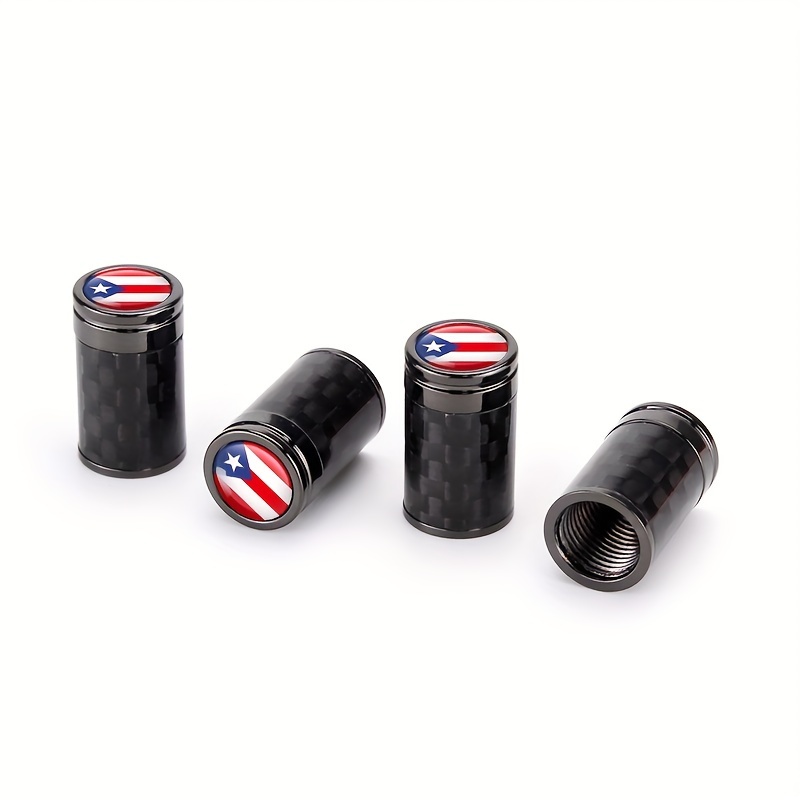 

Puerto Tire Valve Caps - 4pcs, Fit, Carbon Fiber & Copper, Car Wheel Accessories