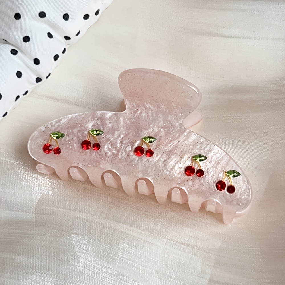 TEMU 1pc High-quality Pink- Hair Clip, Sweet And Cute For. Versatile Hair Accessory For Daily Use, Office, , Dinner, Afternoon Tea Dates, School