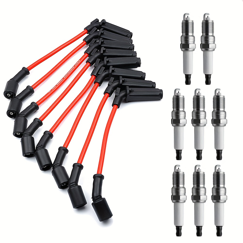 

8pcs Spark Plugs 41-962 & 8pcs Wires 9748rr Set For For For For 4.8l 5.3l 6.0l