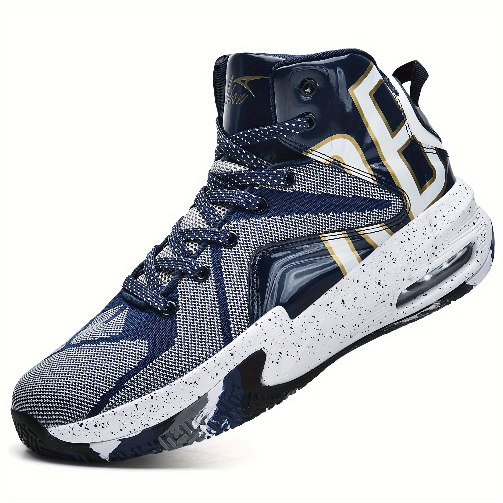 *'s High-Top Basketball Shoes Comfortable Durable, Colorful  Breathable Mesh Upper, Non-Slip Rubber Sole, Lace-Up Sneakers for