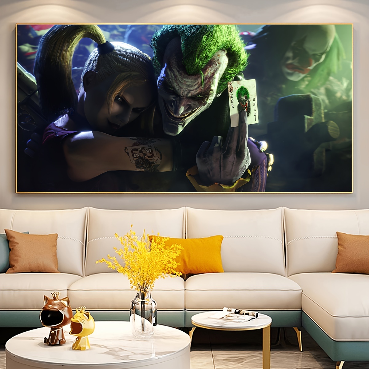 Quadro Su Tela Stile Moderno Belluomo Joker Poster Del Film Arte