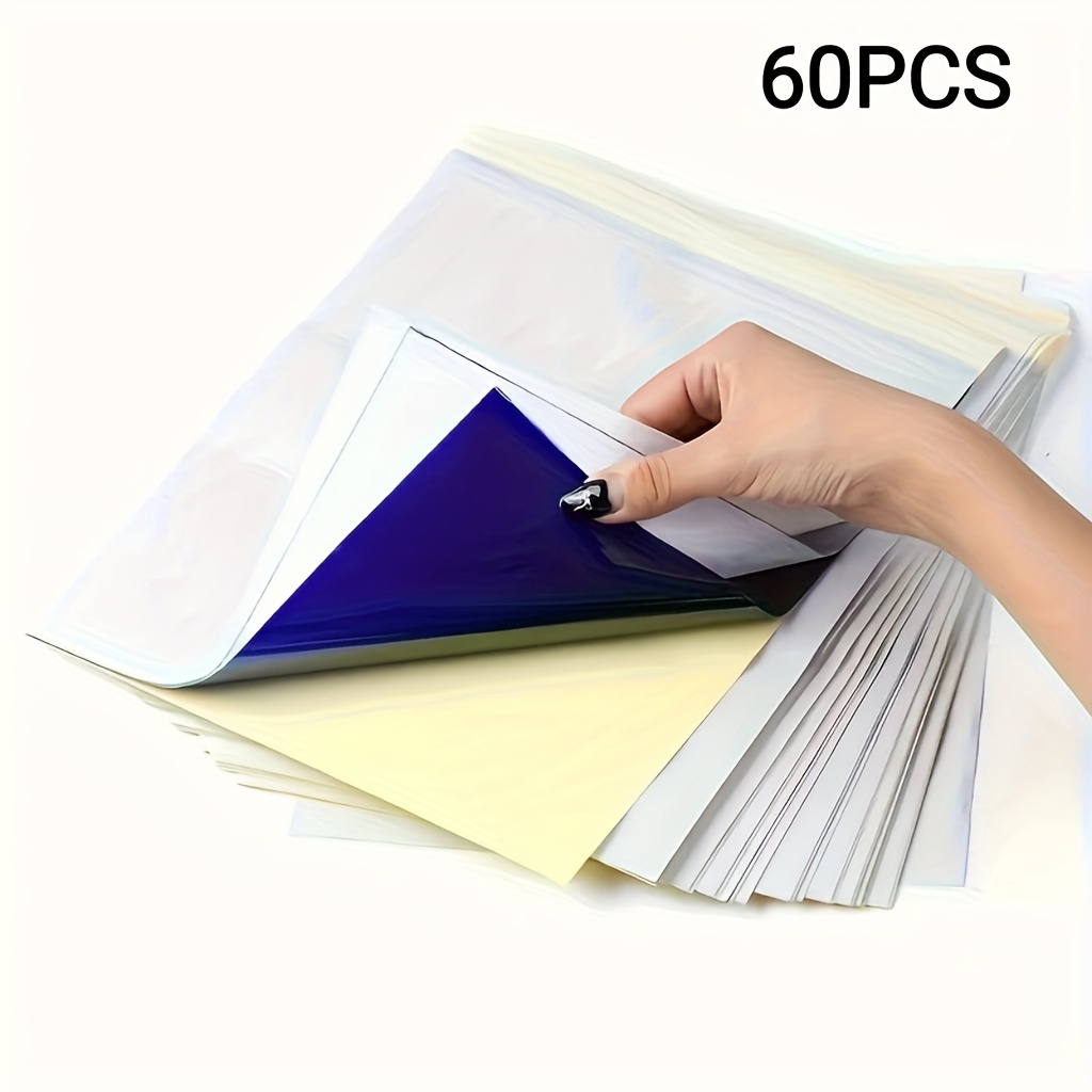 60pcs a4 size spiritual tattoo transfer paper formaldehyde free heat transfer template for tattoos essential tattoo supplies accessories for   0