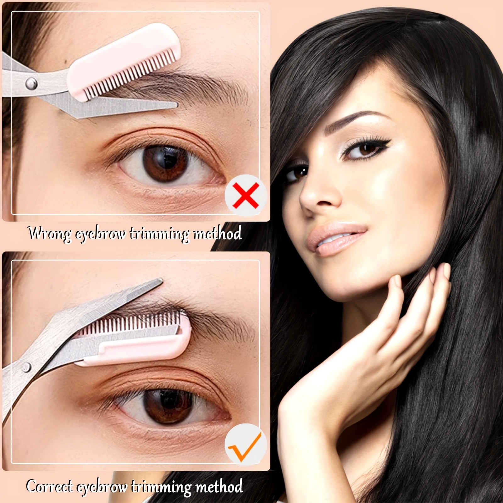 pink eyebrow shaping kit 2 eyebrow trimmer - Temu