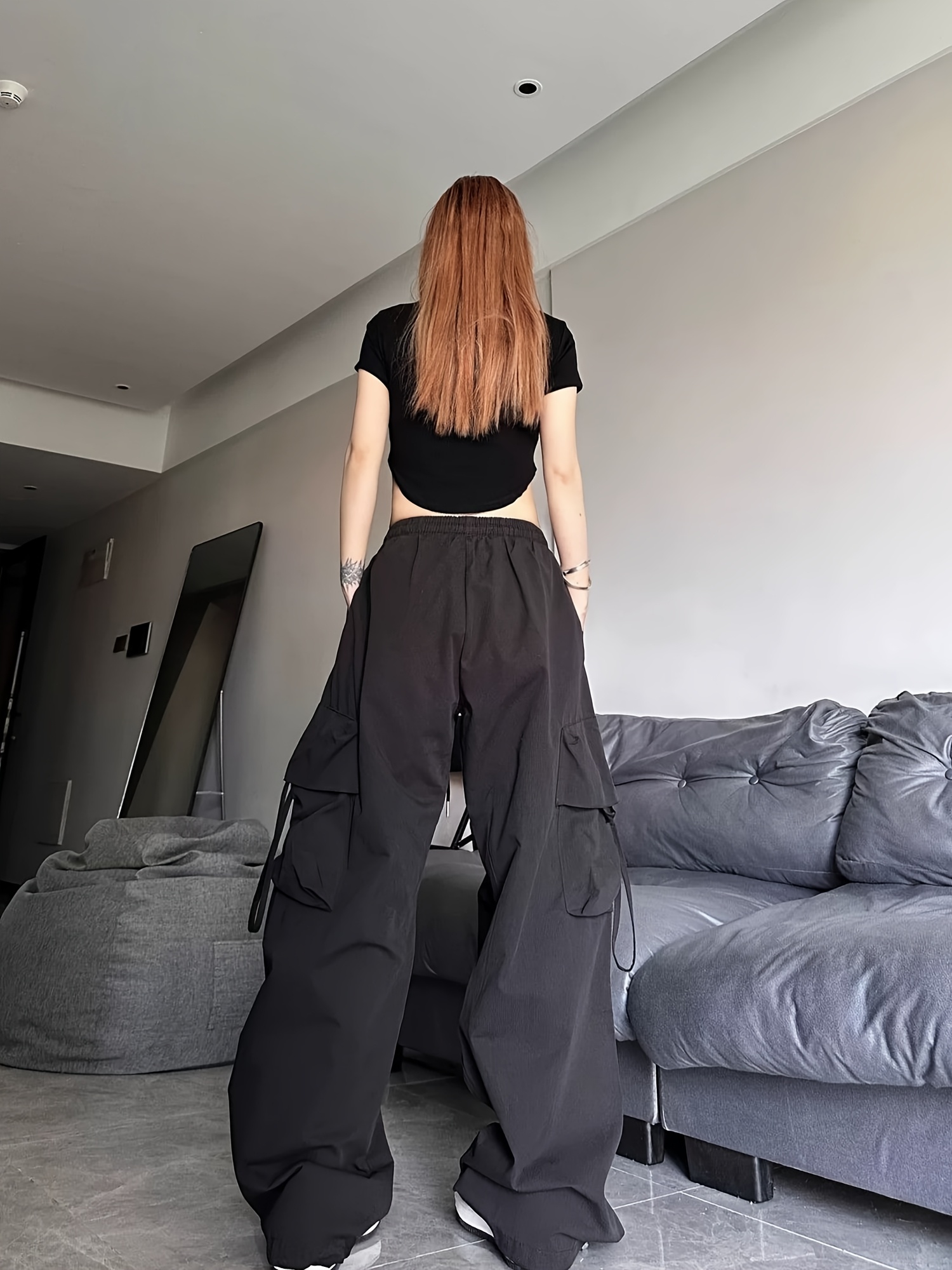 y2k style womens summer work pants pair pants features an - Temu