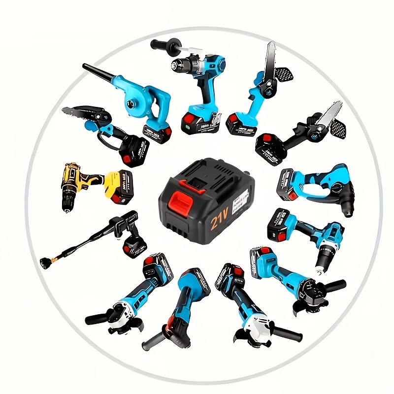 21v 1500mah 5-core X 10-section 18650 Lithium Battery Pack, With 3mos , Rechargeable Power Tool Battery Compatible With *, *, *, Ideal For Cordless Drills, Chainsaws, Angle Grinders