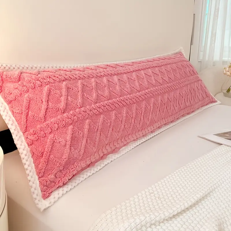 couples matching pink geometric pattern pillow covers soft polyester zip closure machine washable for bed decor bed geometric pattern pillows zippered pillowcase Product details 13