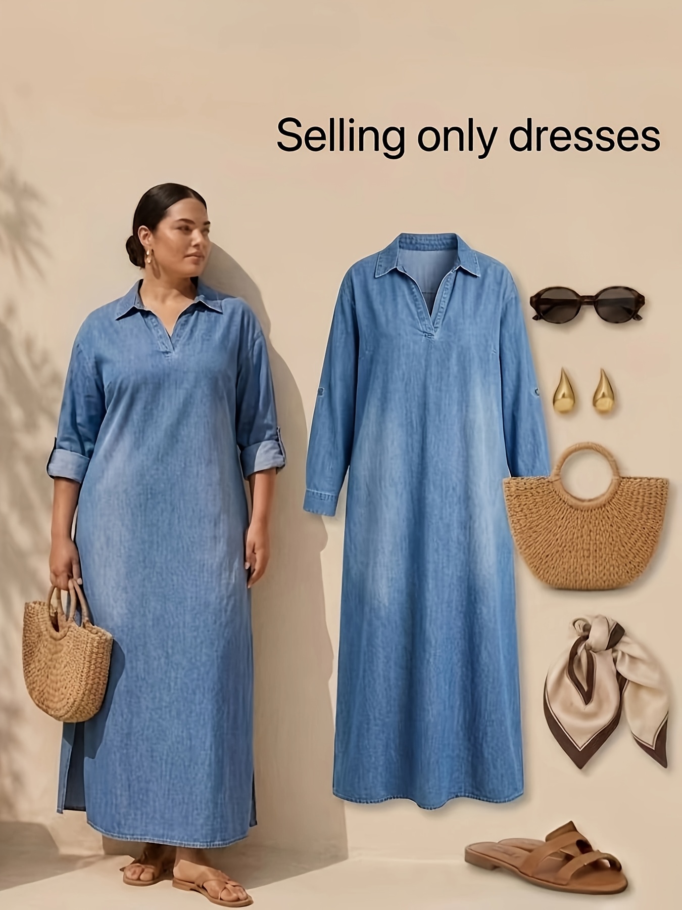 summer denim dresses for older ladies Denim Dress for Women over 40