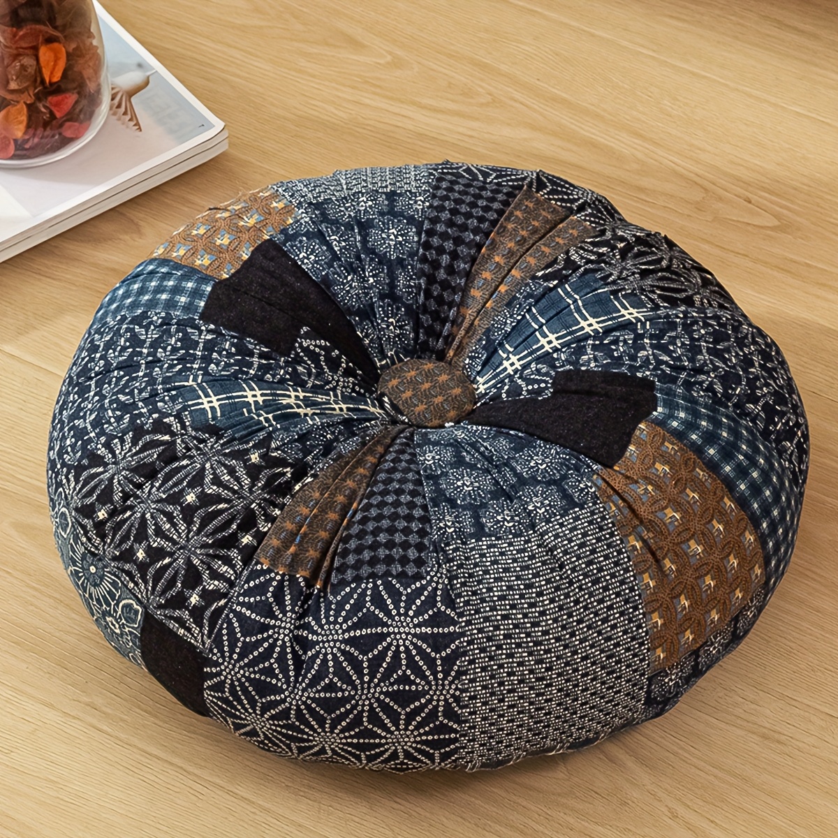 Bohemian Style Thick Round Floor Mat for Home Decor