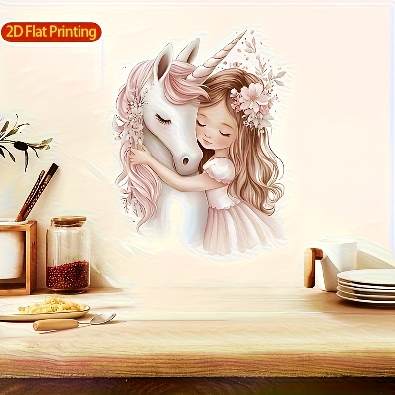 Unicorn Wall Sticker, Modern Self-Adhesive Room Decor