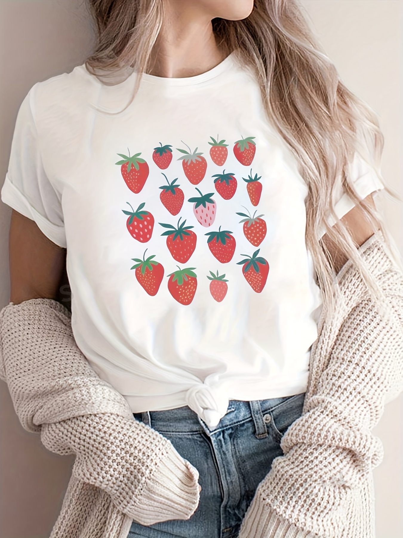 Strawberry Top - Temu