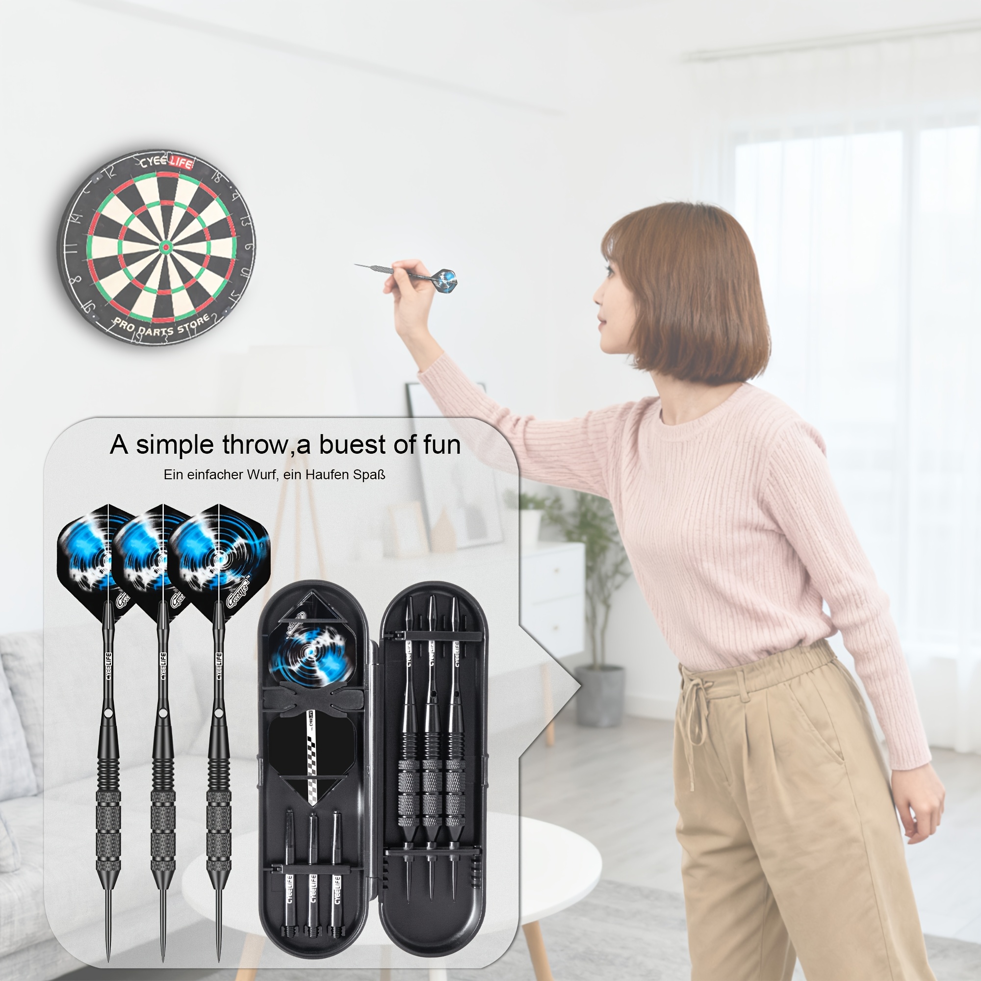 24g Harde Punt Darts Metalen Naalden, Professioneel voor Thuisentertainment en Competitief Darten, Beschikbaar in Zilveren en Zwarte Kleuren