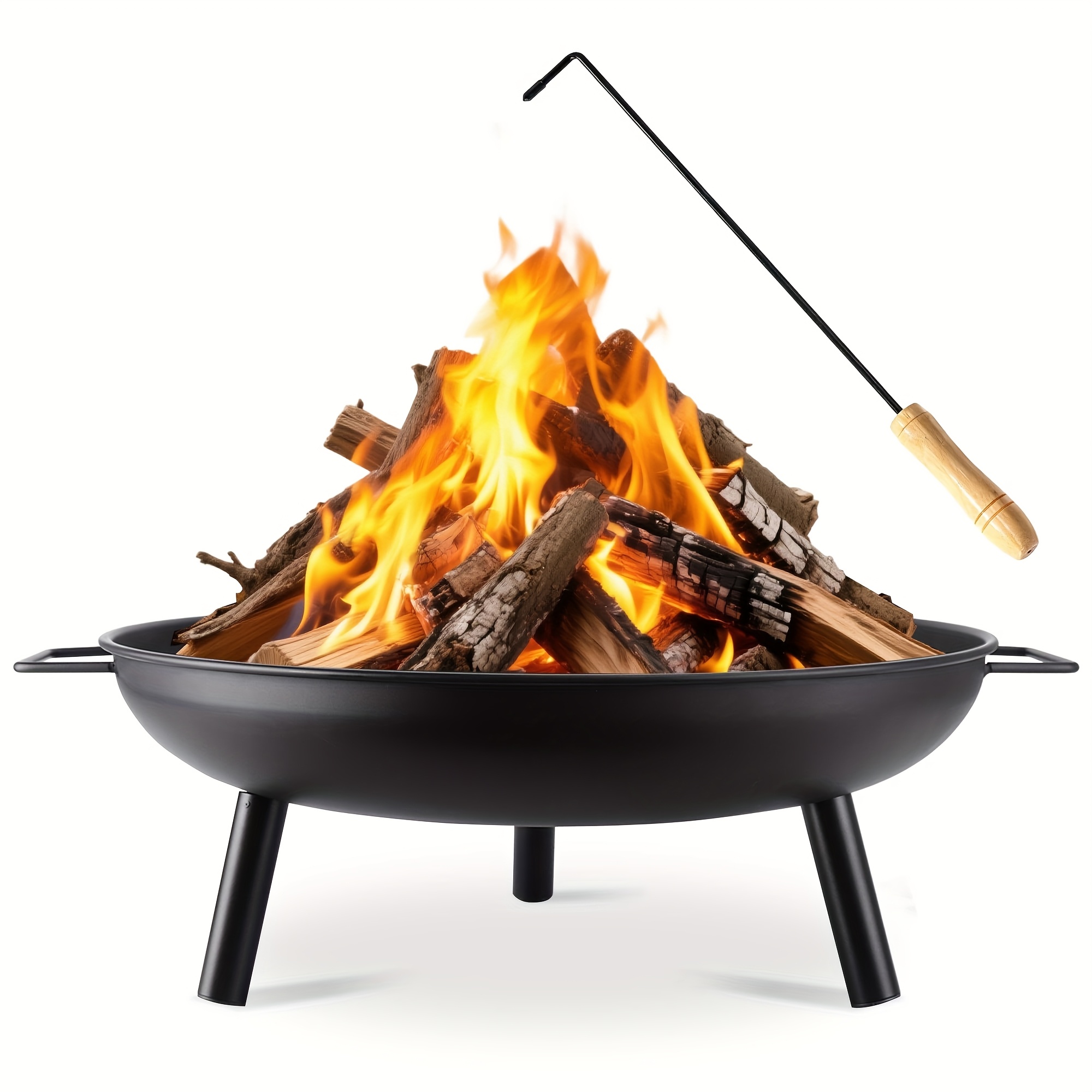TEMU Fire Pit Fire Pit Suitable For Garden 58*58*23cm Fire Pit Outdoor Suitable For Terrace Bonfire Camping