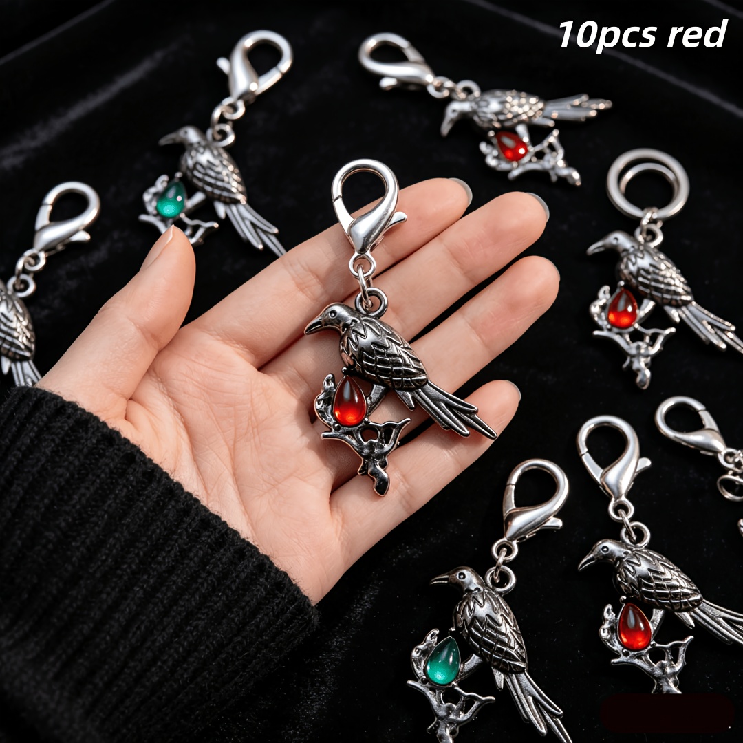 TEMU 10pcs Halloween Party Keychain Charms, Men' Keychains, Bag And Earphone Hangings, Halloween Party Hangings