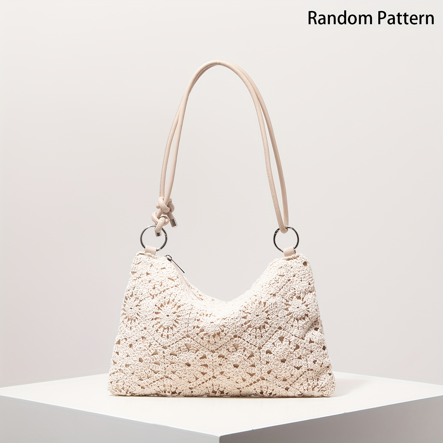 E-shop Damen Schultertasche, Musterierte Hohlgeflecht-Tasche, Böhmische Strandtasche, Elegante Abendtasche, Hochzeitsartikel, Lässige