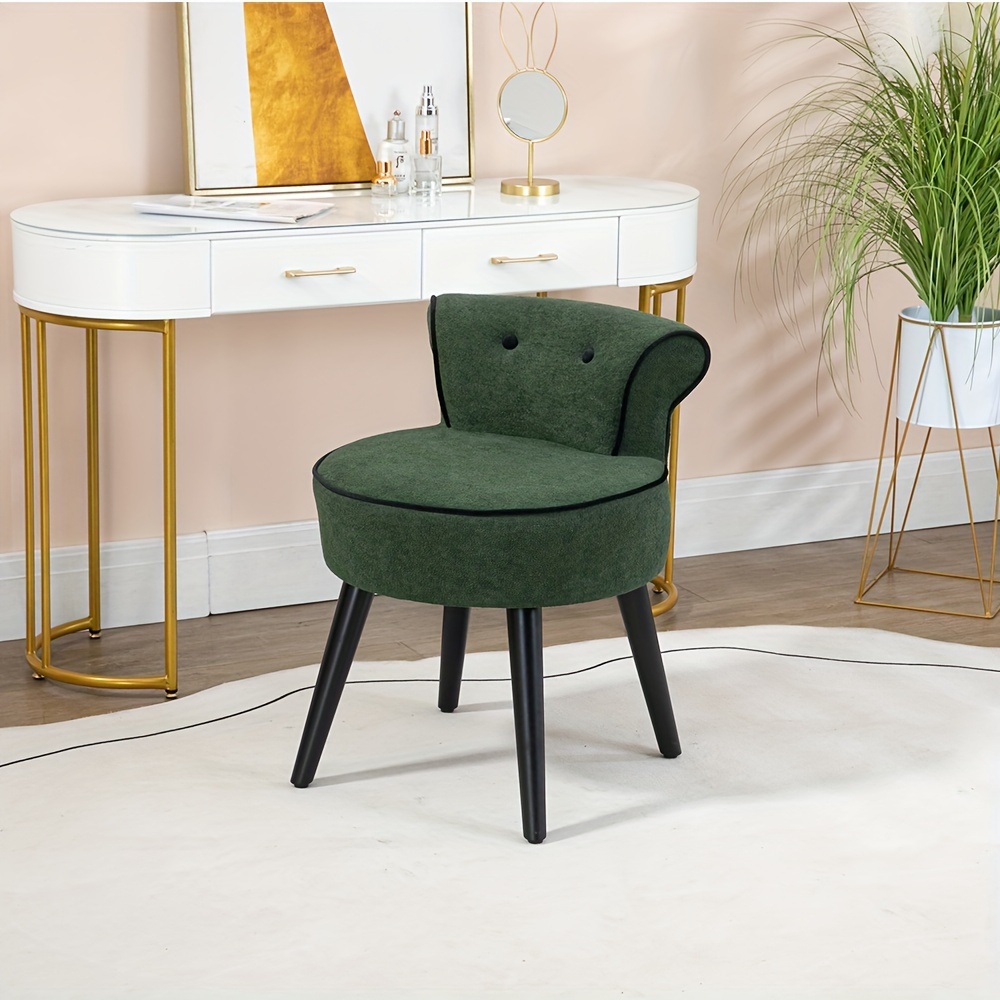 vanity chairs armless side slipper chair comfortable - Temu