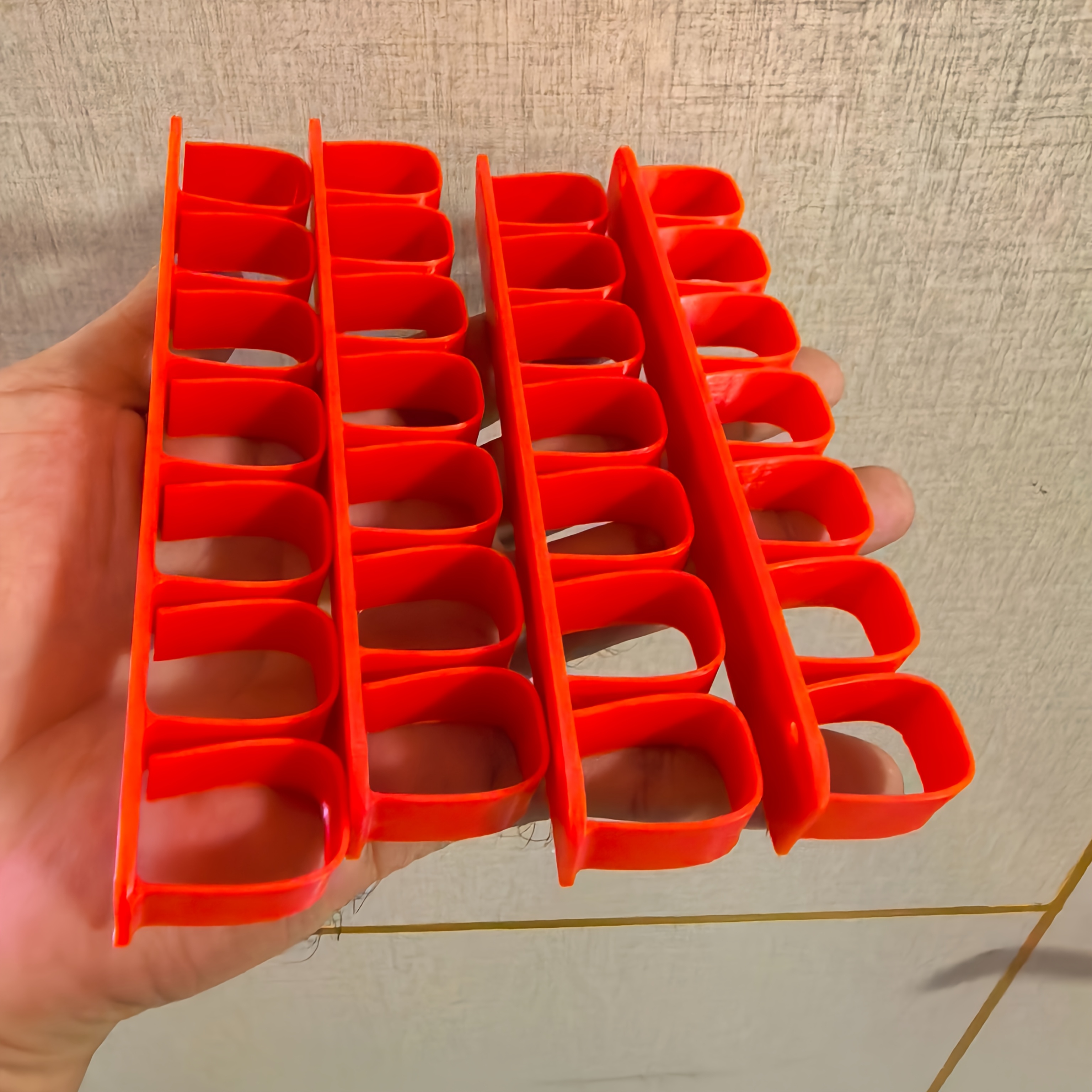 TEMU 4pcs Wall-mounted Heavy-duty Tool Storage Rack Tool Hanger Pliers Screwdriver Wrench Hammer Auto Repair Workshop Wall Storage Finishing Rack