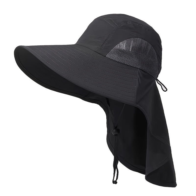 Upf 50+ Sun Hat Neck Flap Unisex Summer Outdoor Wide Brim - Temu