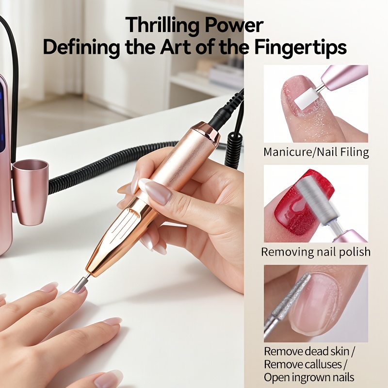 USB Rechargeable Electric Nail Drill Kit