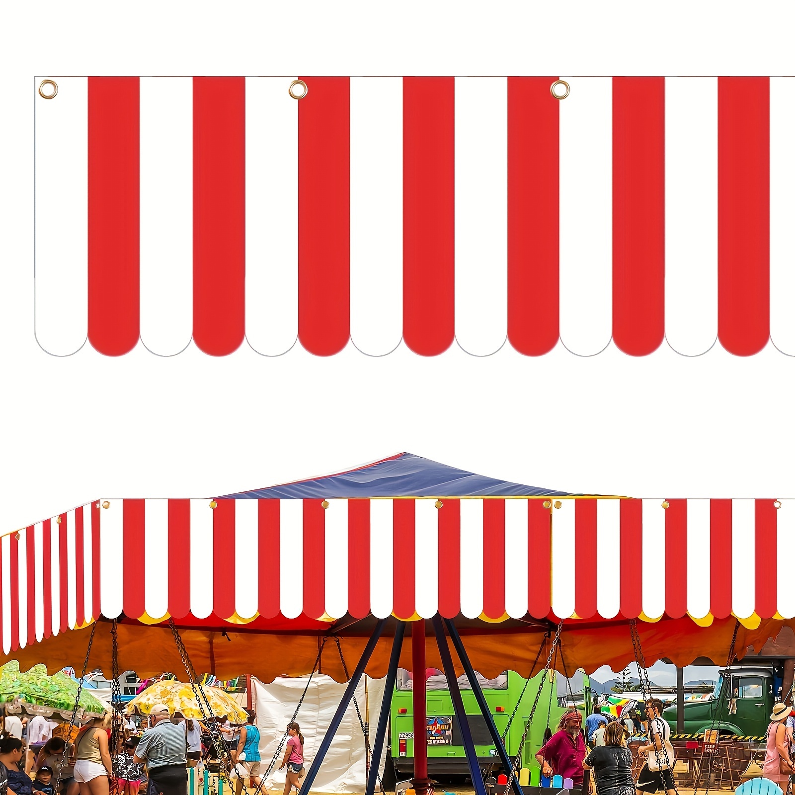 

1pc, Carnival Tents Circus Carnival Hanging Carnival Banner Concession Booth Signboard Canopy Decorative Canopy ( Birthday, Carnival, Christmas) (9.84*78.74 Inches)