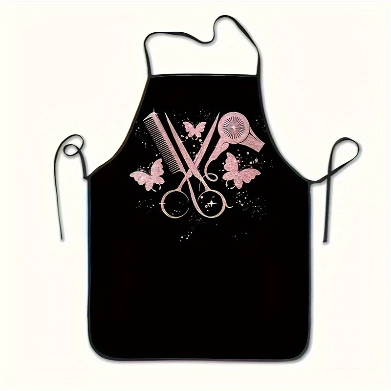 

Professional Hairdresser's Apron With Tool Design - Waterproof, Sleeveless, Stain-resistant Workwear For Salons & Gardening, Perfect Gift Idea