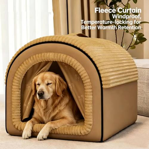 large pet house ultra large space soft and comfortable multifunctional design bed dog house dog sofa dog villa cat in warm removable semi enclosed and sizes suitable for pets