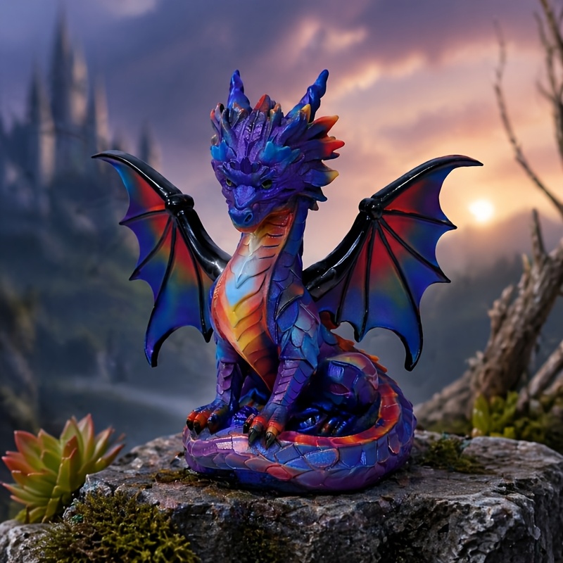 TEMU Magnetic Wing Lamp, Usb Powered Resin Dragon Night Light, Day And Night Decorative Light For Bedroom Living Room, Unique Decor, Gift