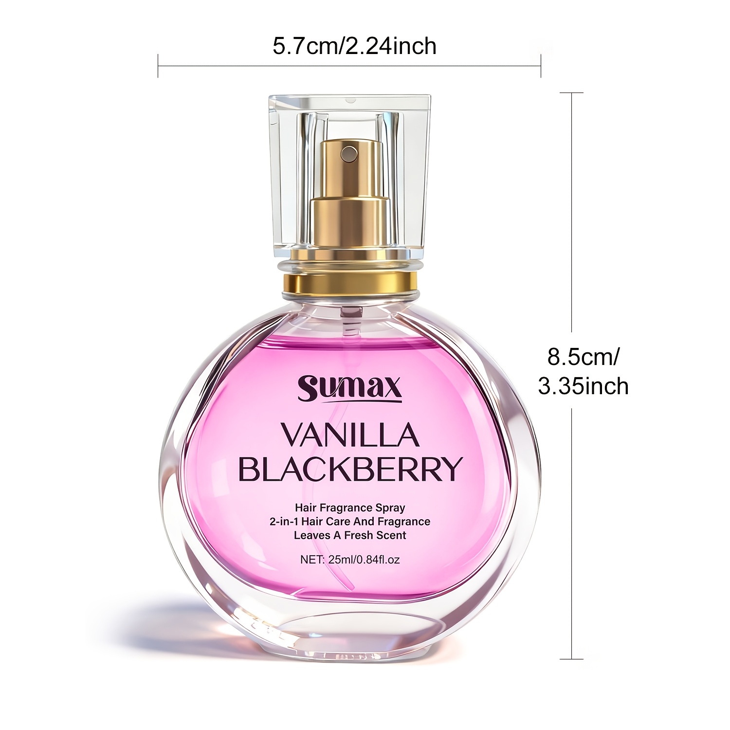 SUMAX vanilla hair spray, blackberry fragrance, hair essential oil perfume, reduce hair dryness and damage, nourish and moisturize, high-quality and lasting fragrance hair spray/body fragrance, suitable for daily/dating, an ideal gift for women
