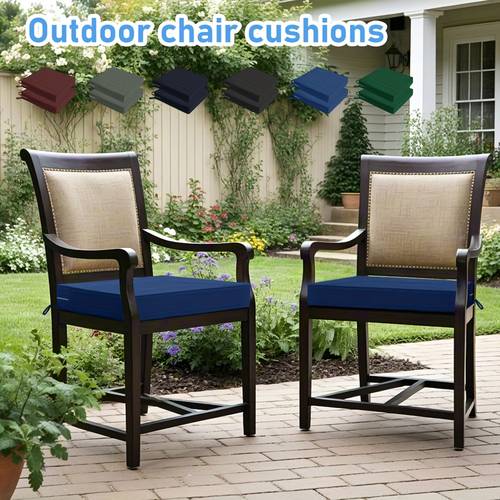 chair cushion 2pcs square chair cushion multi color and multi size outdoor square chair cushion chair cushion with ties and zippers for many outdoor