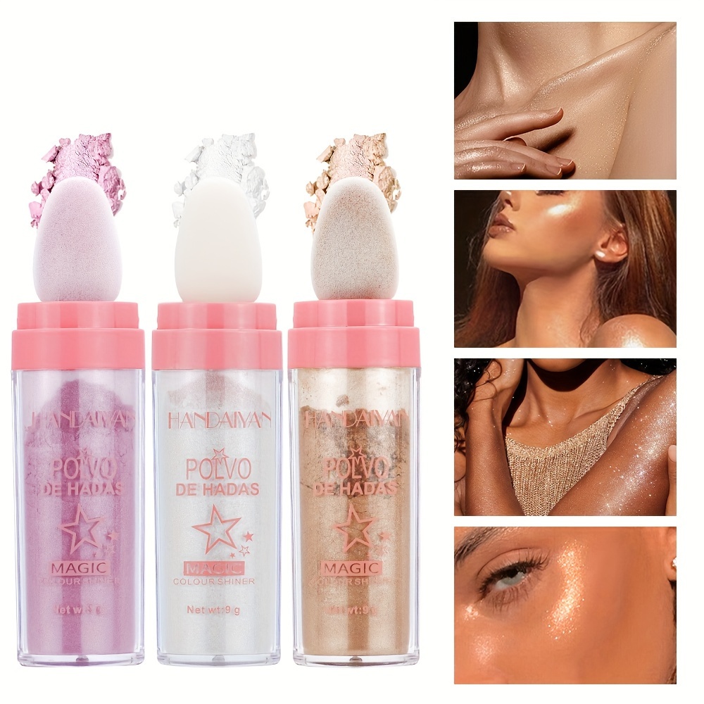 3 Colors Explosive Fairy Body Highlighting Glitter Powder - Temu