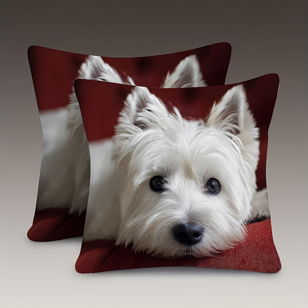 TEMU 2pcs, Double Sided Soft, Throw Pillow Cover 18x18inch, A Closeup Of And Ears, Suitable For Sofas, Living Rooms, Bedrooms, No Pillow Core,