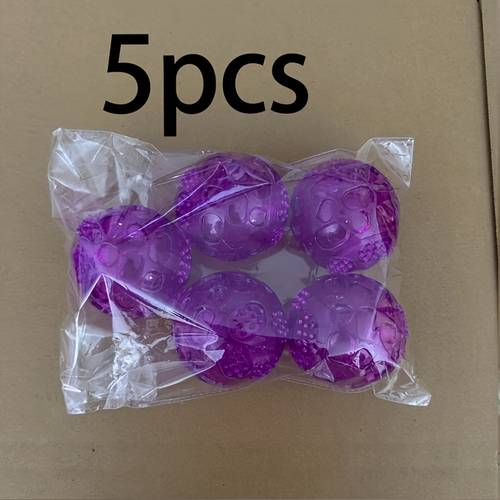 set of 5 3 inch tough squeaky balls for dogs purple suitable for medium to for large breeds designed to aggressive chewing ideal for playtime fetching and retrieving without battery