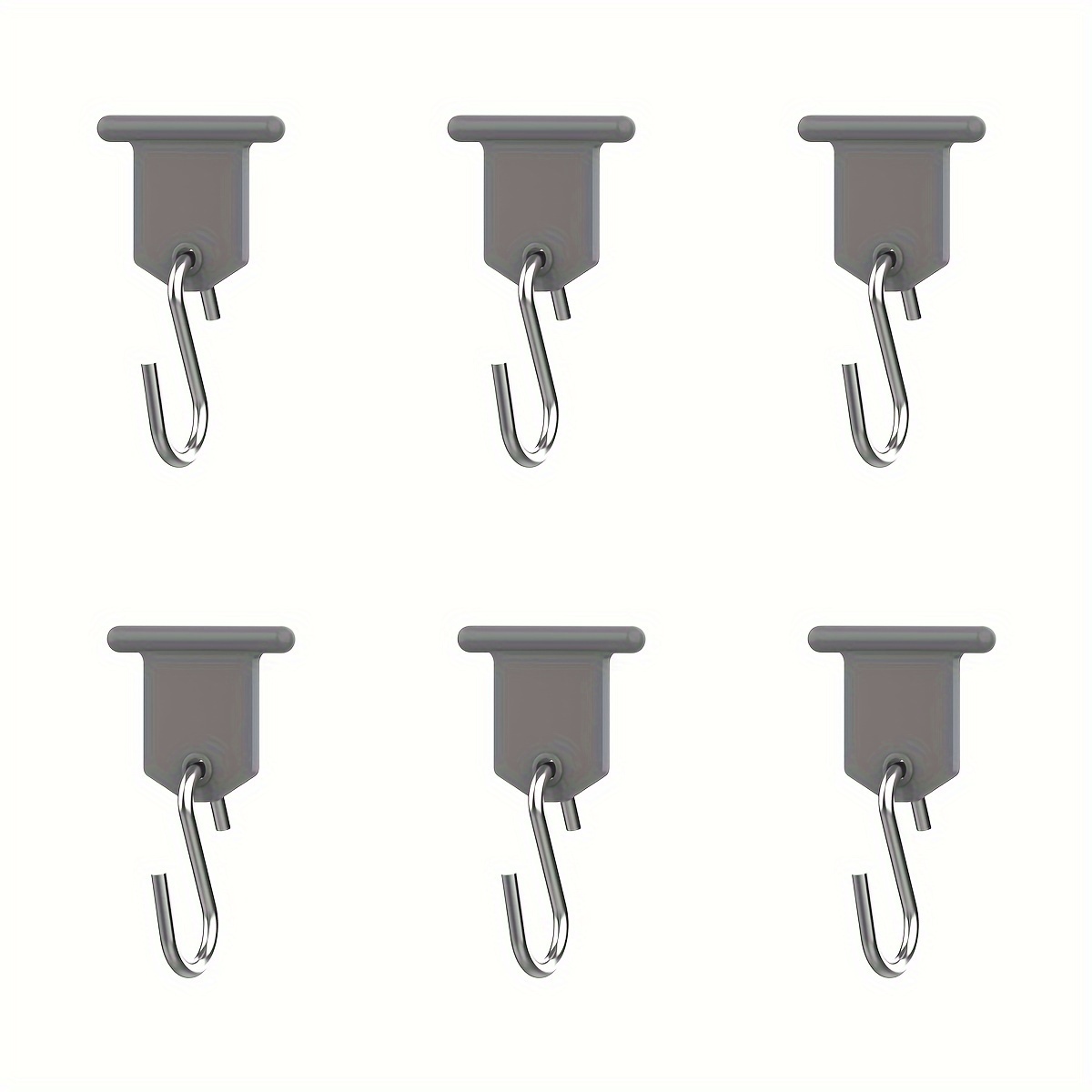 

6-pack Contemporary Style Stainless Steel Awning Hooks Set, S-shaped Hanging Hooks For Rv Party Lights, Camping Tent, Indoor & Outdoor Use