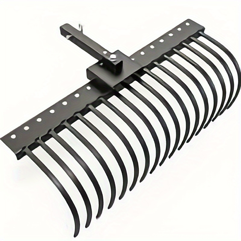 

Autothor 48in Tractor Rake With 2" Receiver For Atv, Tow Behind Rake, 17 Spring Steel Tines