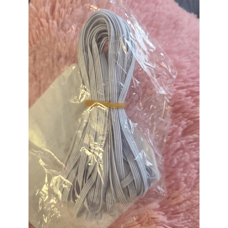 TEMU 393.7 Inches/roll Flat Elastic Band For Sewing, High-elasticity White Elastic Cord, Knitted Elastic Roll, Suitable For Sewing Crafts -